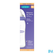 Load image into Gallery viewer, Lansinoh Zuigfles Glas + Speen 240ml 4
