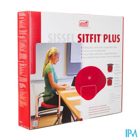 Sissel Sitfit Plus Zitkussen Blauw + Pomp