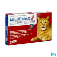 Milbemax Katten Filmomh Tabl Blister 1x2