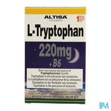 Afbeelding in Gallery-weergave laden, Altisa l-tryptofaan 220mg + B6 V-caps 60
