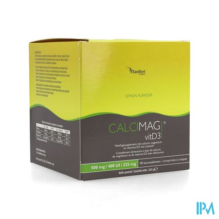 Calcimag Ca 500mg/d3 400ui/mg 225mg Lemon Comp 90