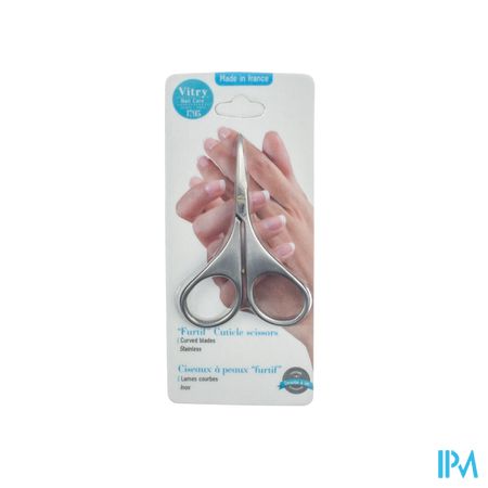 Velletjesschaar Gebogen Furtif Inox (gebreveteerd Model)