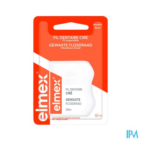 ELMEX GEWAXTE FLOSDRAAD 50M