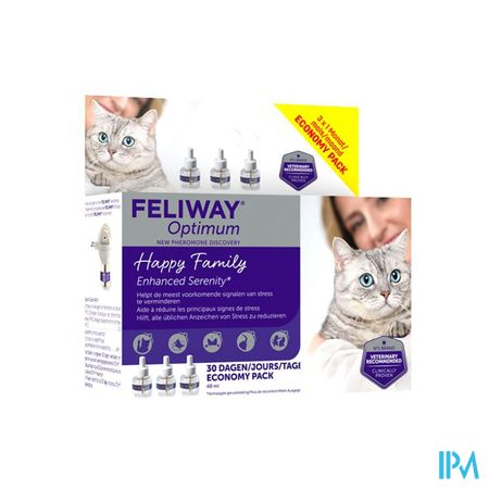 Feliway Optimum Kat Refill Fl 3x48ml