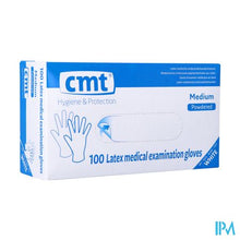 Load image into Gallery viewer, Cmt Handschoenen Latex Wit Lp M 100
