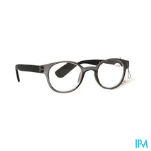 Afbeelding in Gallery-weergave laden, Pharmaglasses Leesbril Round +3.50 Grey/black

