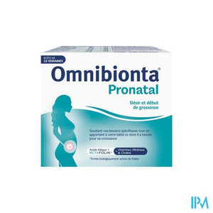 Omnibionta Pronatal kinderwens en vroege zwangerschap - 12 weken Pack (84 tabletten)