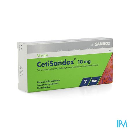 Cetisandoz Sandoz Comp 7 X 10mg