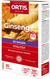 Ortis Vitalite Ginseng 20 Tabl 20