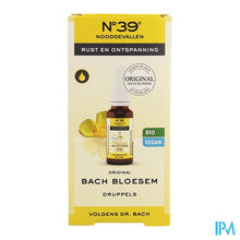Afbeelding in Gallery-weergave laden, Bachbloesem Bio N°39 Noodgevallen Druppels 20ml

