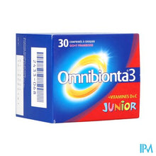 Load image into Gallery viewer, Omnibionta3 Junior Multivitamines voor Kinderen (30 tabletten)
