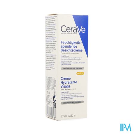 Cerave Creme Hydraterend Gezicht Ip25 52ml