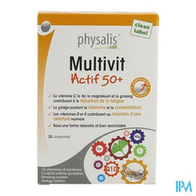 Afbeelding in Gallery-weergave laden, Physalis Multivit Actif 50+ Comp 30
