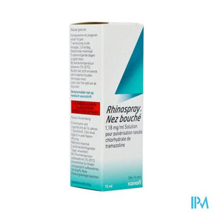 Rhinospray Verstopteneus 1,18mg/ml Neusspr Opl15ml