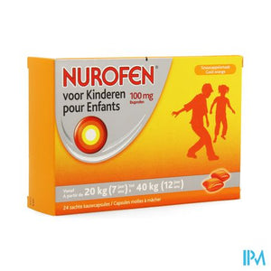 Nurofen Kind 100mg Zachte Kauwcaps 24