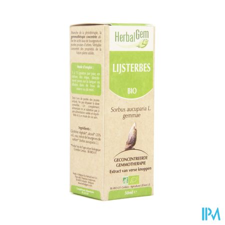 Herbalgem Lijsterbes Maceraat 50ml