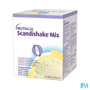 Scandishake Mix Vanille Zakje 6x85g Nf