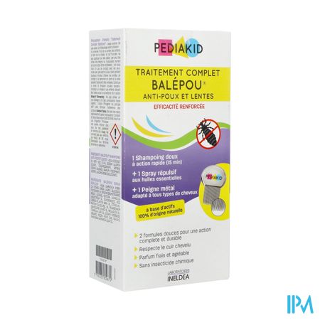 Pediakid Behandeling Balepou Luizen&neten 3 Prod