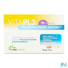 Load image into Gallery viewer, Vitapl3 Phospholipides Marins Caps 90
