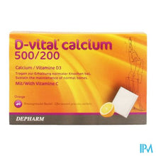 Afbeelding in Gallery-weergave laden, D-vital Calcium 500/200 Sinaas Zakjes 40
