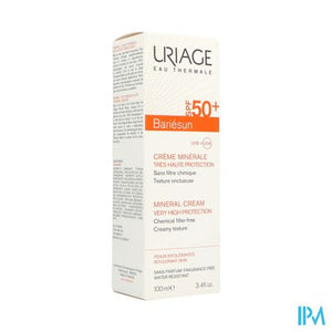 Uriage Bariesun Cr Minerale Ip50+ Allerg.h 100ml
