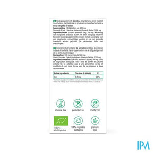 Purasana Vegan Spirulina Bio Tabl 180