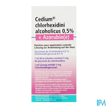 Load image into Gallery viewer, Cedium Chlorhexidini Gluc Alc 0,5% 125ml+azorubine
