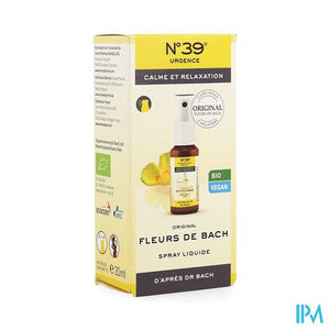 Bachbloesem Bio N39 Noodgevallen Spray 20ml