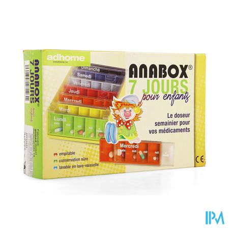 Kinderpillendoos Anabox 7x5 Rainbow Fr