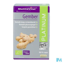 Load image into Gallery viewer, Mannavital Gember Platinum V-caps 90
