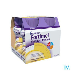 Fortimel Compact Protein Banaan Flesjes 4x125 ml