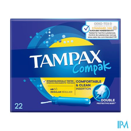 Tampax Compak Regular Tampons 22