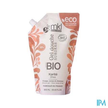 Mkl Douchegel Bio Kariteboter Navul. 900ml