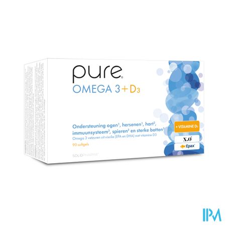 Pure Omega 3 + D3 Softgels 90
