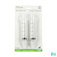 Biopax Neusreiniger Baby 4m+ 2x20ml + 2 Neusstuk.