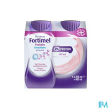 Afbeelding in Gallery-weergave laden, Fortimel Protein 2.4kcal Verfriss Aardbei 4x200ml
