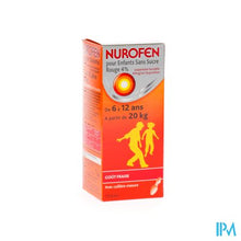 Afbeelding in Gallery-weergave laden, Nurofen Kind Suikervrij 4% Aardbei Orale Susp150ml
