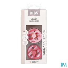 Afbeelding in Gallery-weergave laden, Bibs 1 Fopspeen Studio Duo Block Baby Pink
