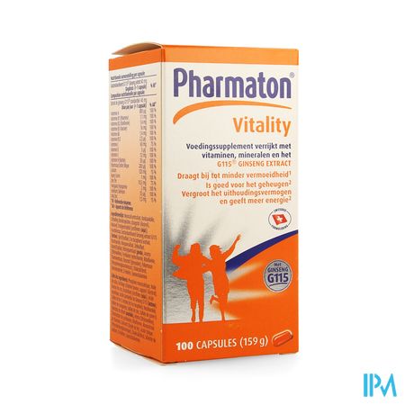 Pharmaton Vitality Capsules Nf Caps 100