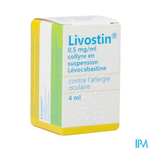 Livostin Pi Pharma 0,5mg/ml Susp Oogdrupp. 4ml Pip