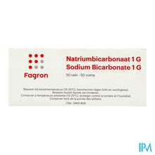 Afbeelding in Gallery-weergave laden, Natriumbicarbonaat 1g Ud Tabl 50 Fag
