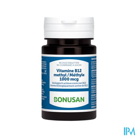 Vitamine B12 Methyl 1000mcg Zuigtabl 90 Bonusan