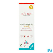Load image into Gallery viewer, Nutrivit D3 K2 30ml Nutrisan

