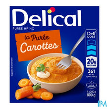Load image into Gallery viewer, Delical Puree Wortelen Hphc 4x200g
