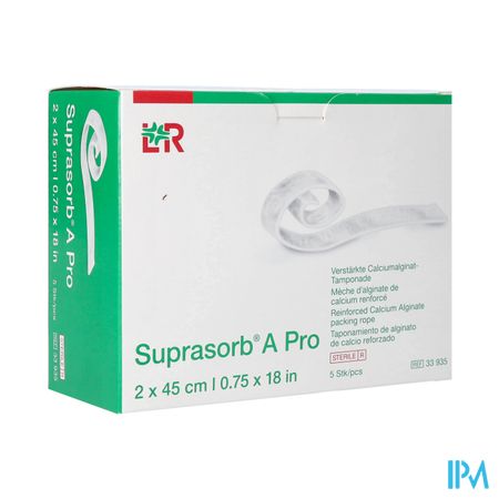 Suprasorb A Pro Calcium Algin. Wiek 2x45cm 5 33935