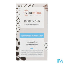 Afbeelding in Gallery-weergave laden, Vita Mina Immuno-d Caps 60
