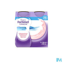 Load image into Gallery viewer, Fortimel 1.5kcal Aardbei 4x200ml
