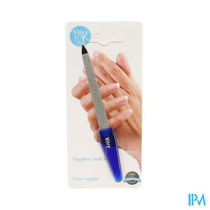 Nagelvijl Inox Medium Blauw 13cm