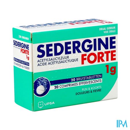 Sedergine Forte 1g Bruistabletten 20