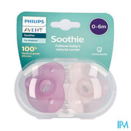 Philips Avent Fopspeen +0m Soothie Girl 2